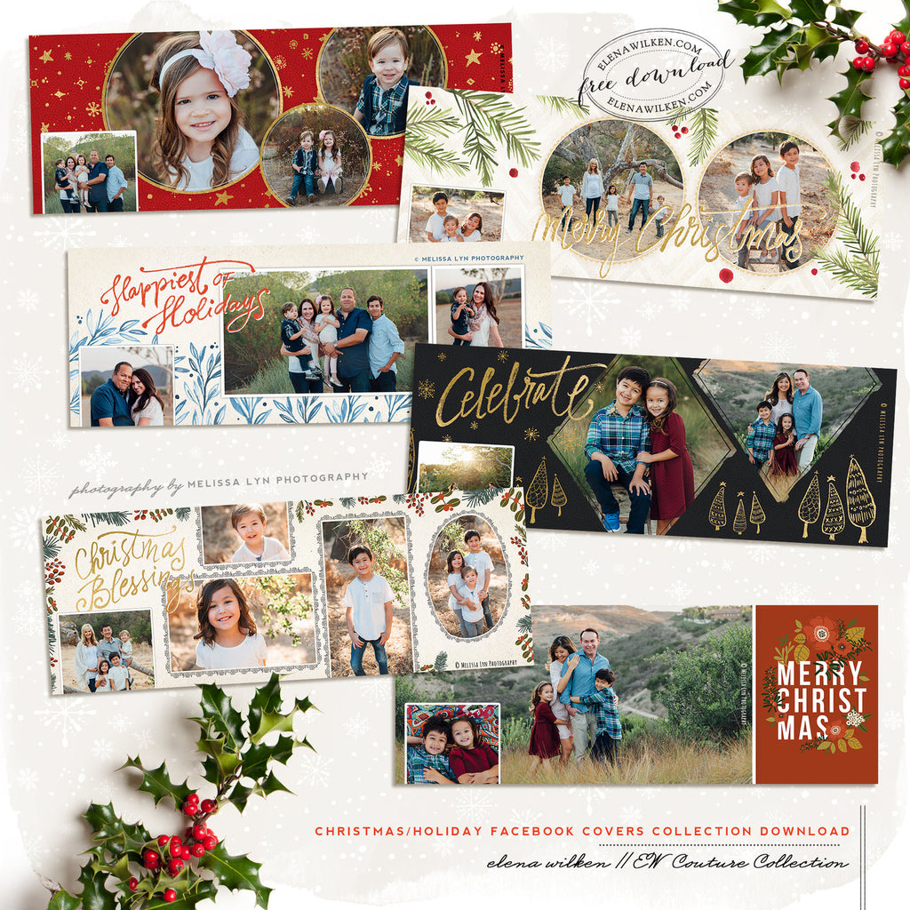 Custom Facebook Christmas and Holiday Timeline Covers