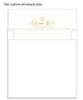 Rose Gift Card 5x5 Top Folded Luxe Card and Envelope Liners