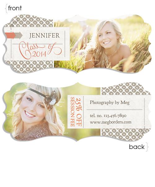 Luxe Senior Ornate Rep Card One