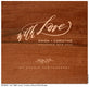 Handlettered Collection Wood Print Boxes and USBs