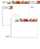 Happy Floral 7x5 Meadow Border Folded Foil Press Card, Address Label and Circle Sticker