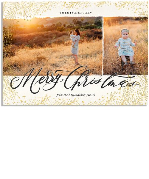 Heart Be Light 7x5 Meadow Border Foil Press Card, Address Label and Circle Sticker