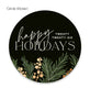 Holiday Newsletter 5x7 Luxe Folded Card, Address Label and Circle Sticker
