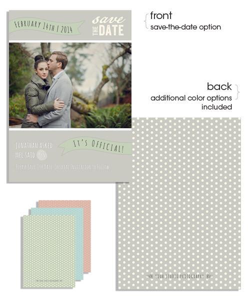 Autumn Romance 2-in-1 5x7 Flat Card