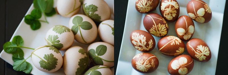 Color Easter eggs with a natural dye