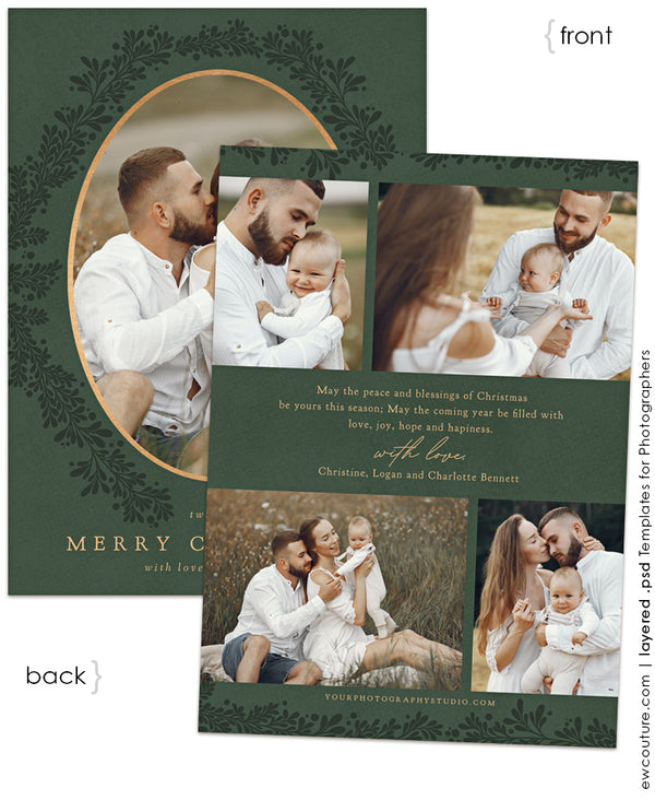 Cameo Pendant 7x5 Flat Photo Card Template