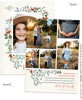 Painterly Holidays 5x7 Flat Photo Card Template