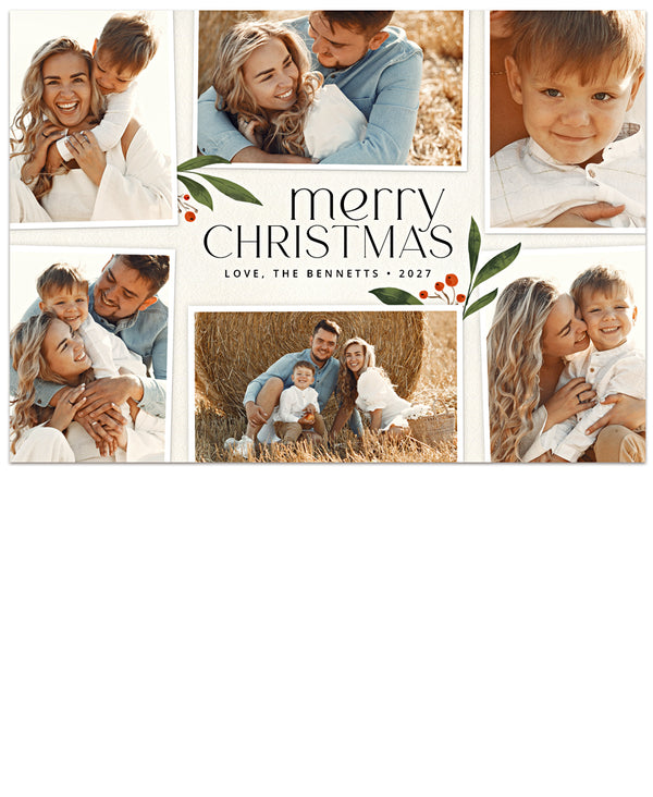 Together Collage 7x5 Flat Photo Card Template