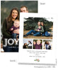 Tidings of Peace & Joy Overlay Card Three 5x7 Flat Card - Personalized Foil Friendly