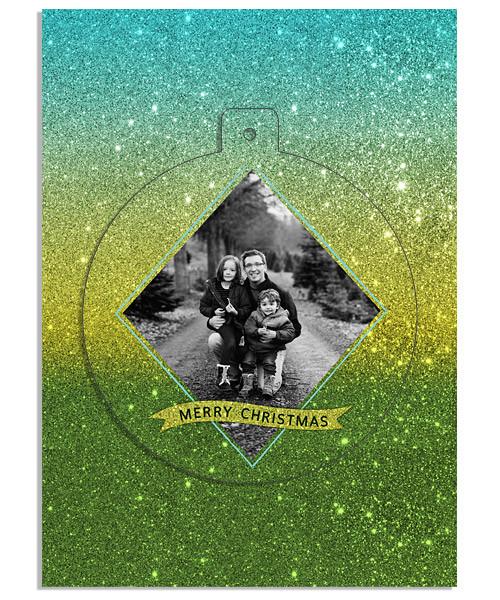 Christmas Tree Circle Luxe Pop Card