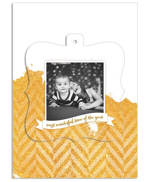 Glitter Spill Ornate Luxe Pop Card