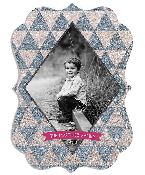 Ombre Triangles 5x7 Ornate Luxe Card