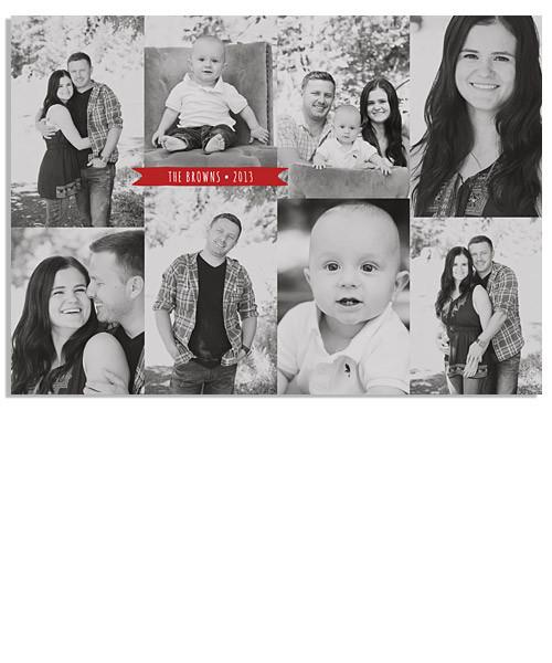 Ruby Squares 7x5 Flat Card