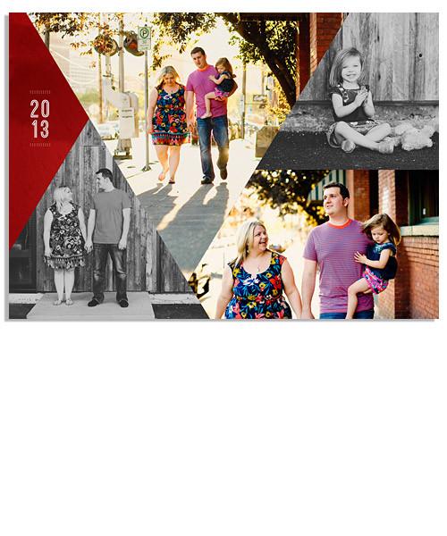 Ruby Triangles 7x5 Flat Card