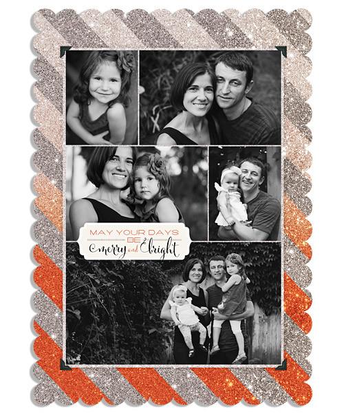 The Merry Collage 5x7 Scalloped Luxe Card