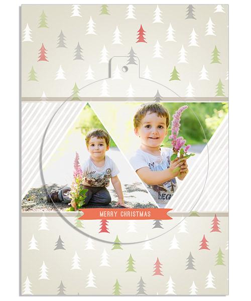 Tree Doodles Circle Luxe Pop Card