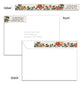Christmas Blooms 7x5 Flat Card and Address Label