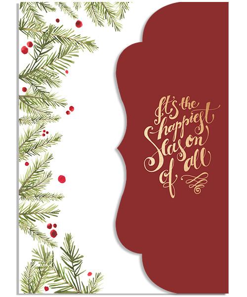 Evergreen 5x7 Side Folded Luxe Card