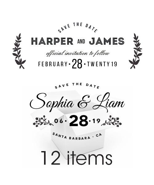 For the Love of Type Save the Date Overlays Bundle
