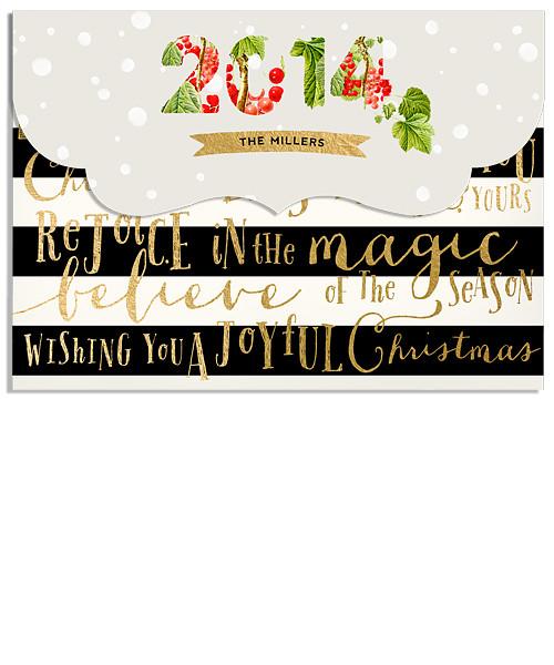 Christmas Magic 7x5 Top Folded Luxe Card