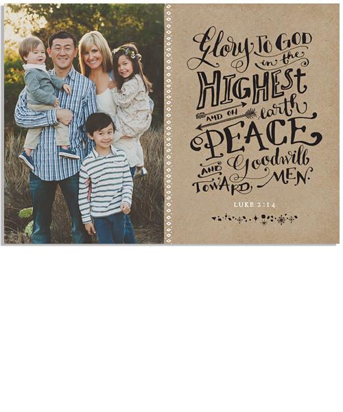 Christmas Story Craft 7x5 Flat Card