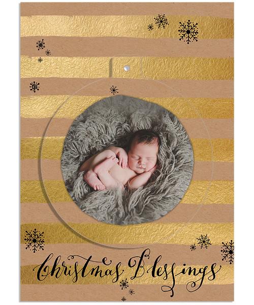 Classic Christmas 5x7 Circle Luxe Pop Card