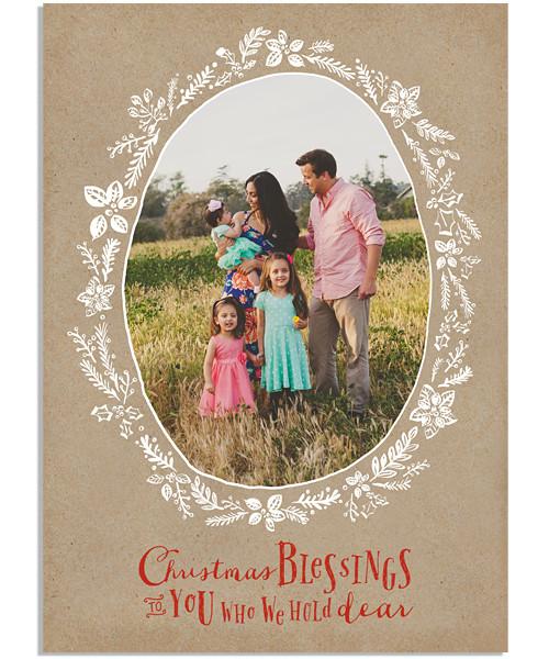 Flower Wreath 5x7 Flat Card