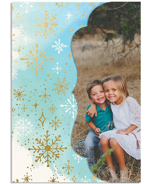 Frosty Christmas 5x7 Side Folded Luxe Card