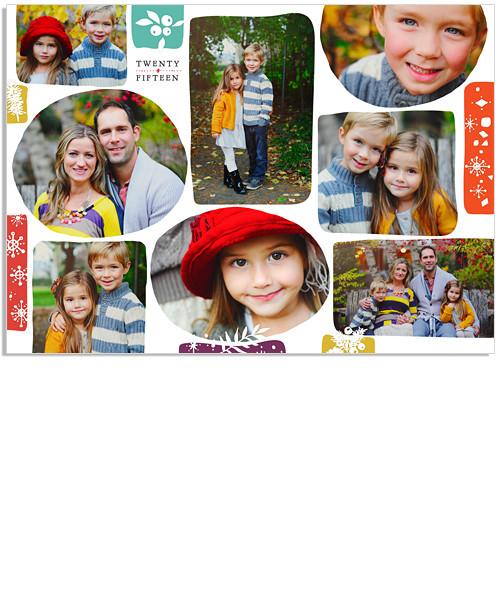 Holiday Wishes Blocks 7x5 Flat Card