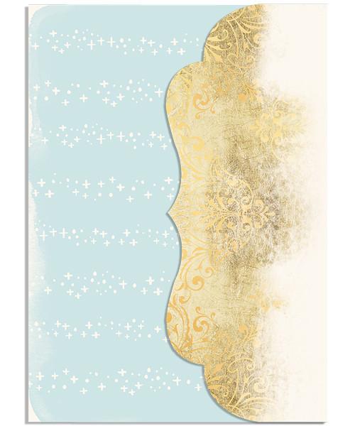 Holiday Wishes 5x7 Side Folded Luxe Card