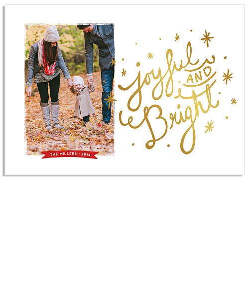Joyful Collage 7x5 Joyful FOIL PRESS Card