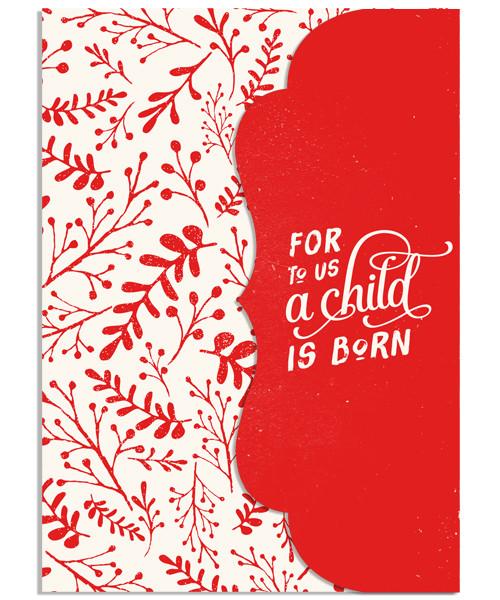 Leafy Photo Collage 5x7 Side Folded Luxe Card