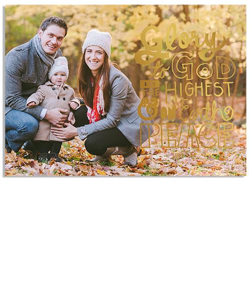 Glory & Peace 7x5 Luke FOIL PRESS Card