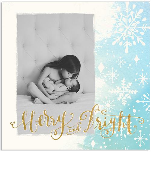 Merry Flurries 5x5 Accordion Card