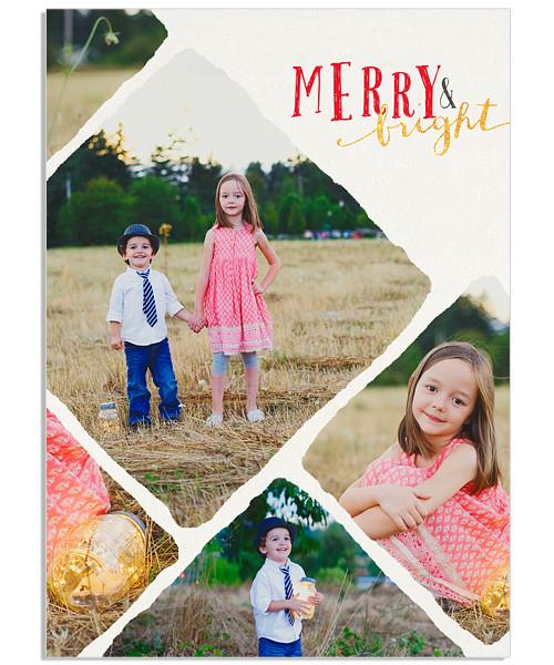 Merry and Bright 5x7 Flat Card