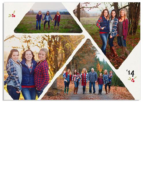 Painted Chevron 7x5 Flat Card