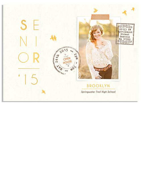 Postmarked 7x5 Flat Card