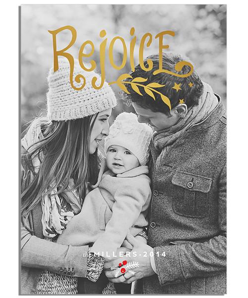 Prince of Peace 5x7 Rejoice FOIL PRESS Card