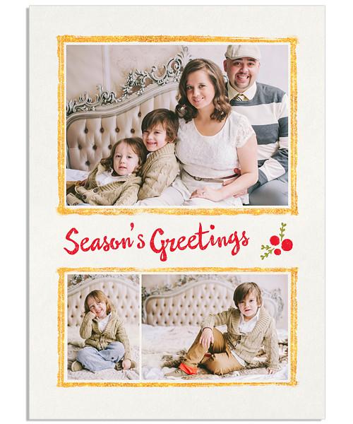 Season's Greetings 5x7 Flat Card