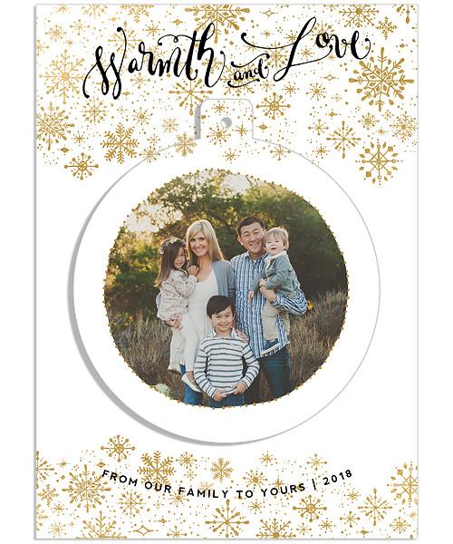 Snowfall 5x7 Circle Luxe Pop Card