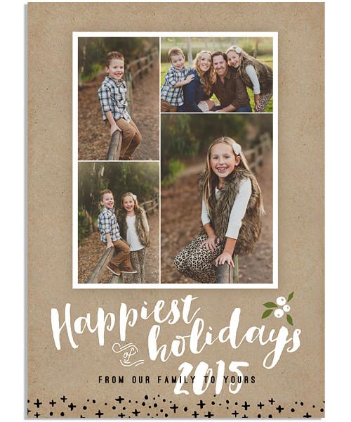 Stylish Berries 5x7 Flat Card