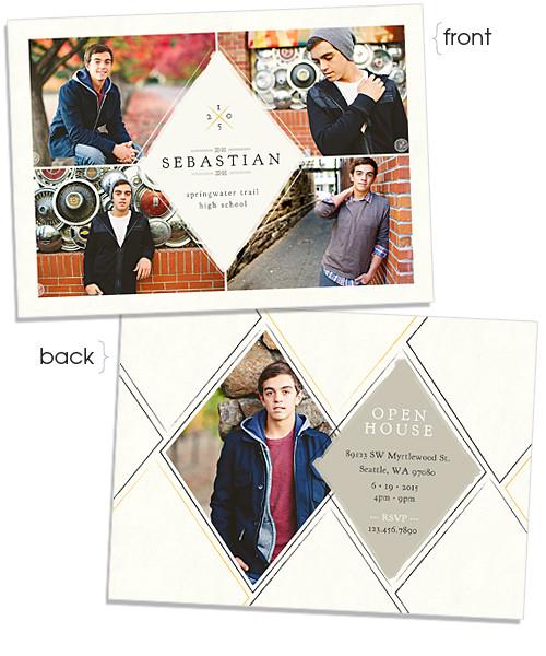 Marquise 7x5 Flat Card