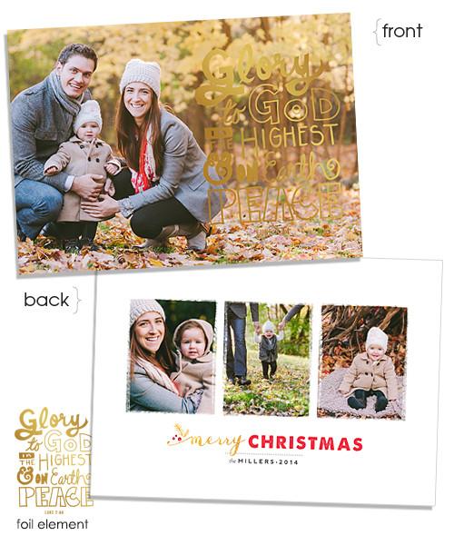 Glory & Peace 7x5 Luke FOIL PRESS Card