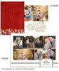 Postcard 5x7 Merry Floral Folded FOIL PRESS Card