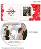Red Watercolor Blooms Single and Dual DVD Impression Cases and DVD Label
