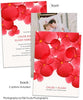 Red Watercolor Blooms Wedding Card Invite Bundle