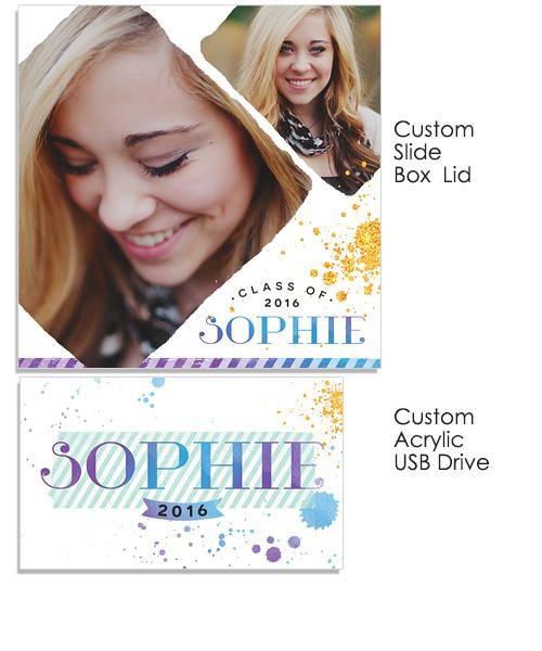 Sophie Acrylic USB Drive and Slide Box