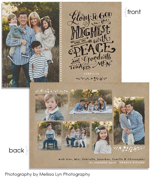 Christmas Story Craft 7x5 Flat Card