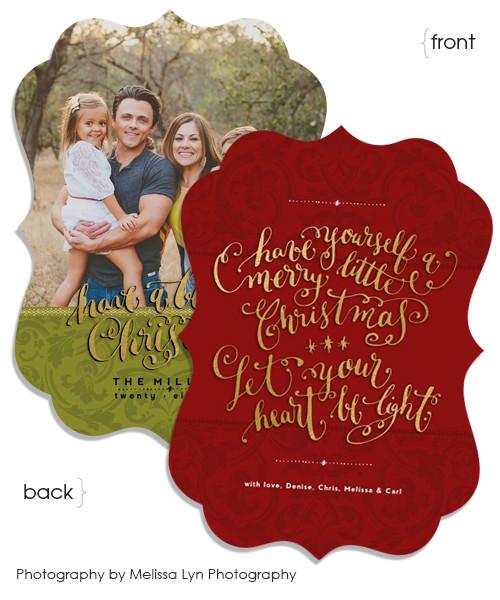 Christmas Wishes 5x7 Ornate Luxe Card