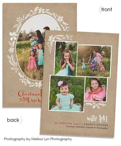 Flower Wreath 5x7 Flat Card